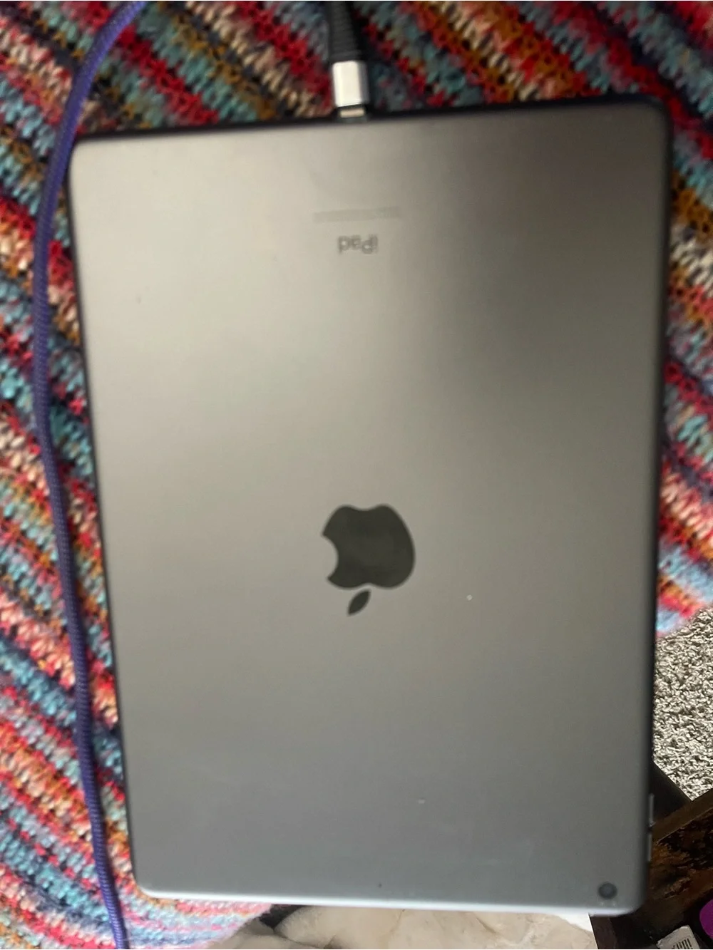 Apple iPad - Black Front with Multicolor Display